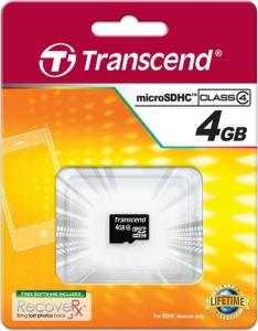 Karta Transcend MicroSDHC 4 GB Class 4  (TS4GUSDC4) 2