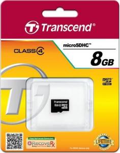Karta Transcend MicroSDHC 8 GB Class 4  (TS8GUSDC4) 2