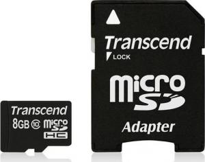 Karta Transcend MicroSDHC 8 GB Class 10 UHS-I  (TS8GUSDHC10) 1