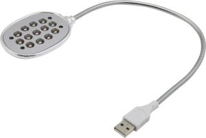 Lampka USB Esperanza 13 diod LED srebrny (EA120) 1