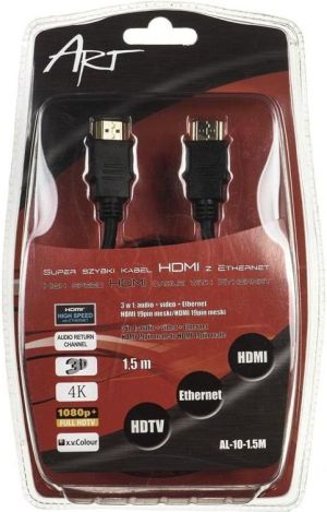 Kabel Art HDMI - HDMI 1.5m czarny (144173) 2