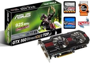 Karta graficzna Asus GeForce GTX 560 1024MB DDR5/256bit DVI/HDMI PCI-E (925/4200) (OC - TOP) (DirectCU II) (ENGTX560 DCII TOP/2DI/1GD5) 1