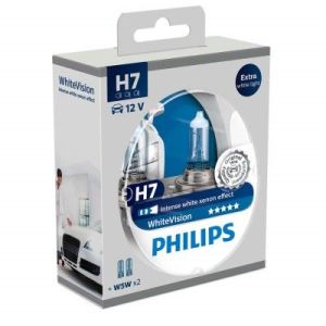ŻARÓWKI Philips White Vision ultra H7 żarówki + w5w 12V 55W PX26D