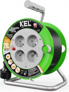 KEL Przedłużacz bębnowy STANDARD LINE 25m H05VV-F 3x1,5 4xGS 16A czarny (W-97370) 7