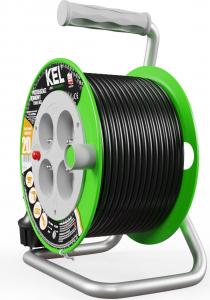 KEL Przedłużacz bębnowy STANDARD LINE 25m H05VV-F 3x1,5 4xGS 16A czarny (W-97370) 8