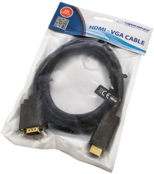 Kabel Esperanza 2m czarny (EB209 - 5901299948033) 2