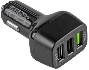 Ładowarka Green Cell Wieloportowa ładowarka samochodowa USB z funkcją szybkiego ładowania Quick Charge 3.0 5