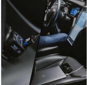 Ładowarka Green Cell Wieloportowa ładowarka samochodowa USB z funkcją szybkiego ładowania Quick Charge 3.0 8