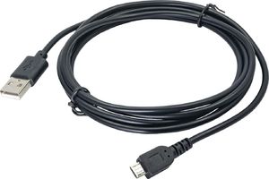 Kabel USB Akyga USB-A - microUSB 1.8 m Czarny (AK-USB-01) 1