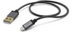 Kabel USB Hama USB-A - Lightning 1.5 m Czarny (001736260000) 2
