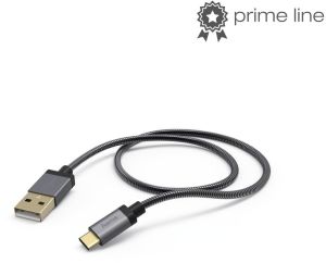 Kabel USB Hama USB-A - USB-C 1.5 m Czarny (001736360000) 2