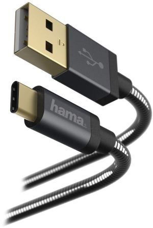 Kabel USB Hama USB-A - USB-C 1.5 m Czarny (001736360000) 7