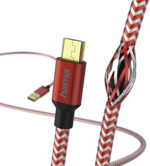 Kabel USB Hama USB-A - microUSB 1.5 m Czerwony (001782880000) 4