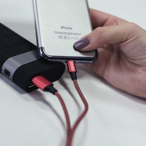 Kabel USB Hama USB-A - Lightning 1.5 m Czerwony (001782990000) 6