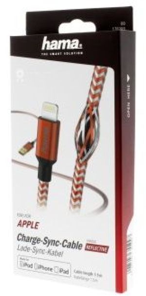 Kabel USB Hama USB-A - Lightning 1.5 m Czerwony (001782990000) 7
