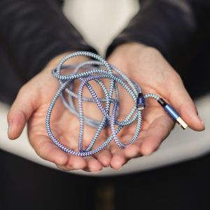 Kabel USB Hama USB-A - Lightning 1.5 m Niebieski (001783000000) 7