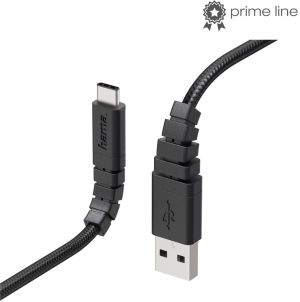 Kabel USB Hama USB-A - USB-C 1.5 m Czarny (001783070000) 1