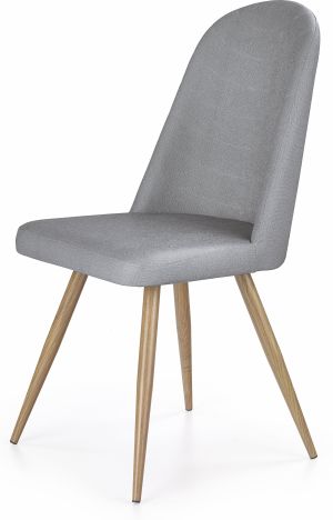 Halmar Krzesło K214 szare (V-CH-K/214-KR-POPIEL-D.MIODOWY) 1