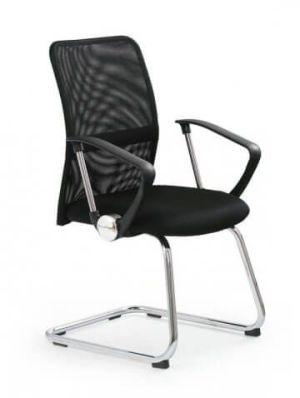 Krzesło biurowe Halmar Vire Skid Czarne 2