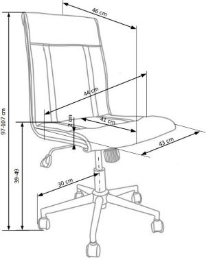 Krzesło biurowe Halmar Tirol Białe 3