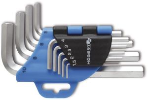 Högert Technik Zestaw kluczy imbusowych Hex typ L 1,5-10mm 9szt. (HT1W802) 1