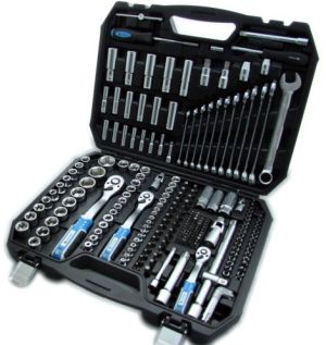 Zestaw narzędzi Högert Technik Klucze nasadowe 1/4" 1/2" 3/8" 222 elementy Komplet (HT1R244) 1
