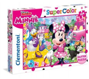 Clementoni Puzzle 104 elementy Glitter Minnie (20146) 1