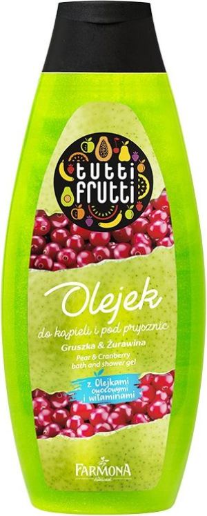 Farmona Tutti Frutti Olejek do kąpieli i pod prysznic Gruszka & Żurawina 425ml 1