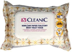 Cleanic Papier toaletowy nawilżany 1op. 60szt. 1