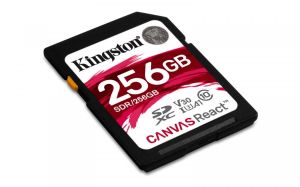 Karta Kingston Canvas React SDXC 256 GB Class 10 UHS-I/U3 A1 V30 (SDR/256GB) 2