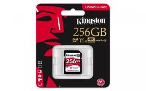 Karta Kingston Canvas React SDXC 256 GB Class 10 UHS-I/U3 A1 V30 (SDR/256GB) 3