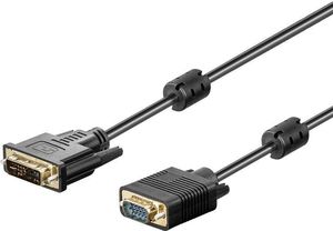 Kabel Akyga DVI-I - D-Sub (VGA) 1.8m czarny (AK-AV-03) 1