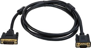 Kabel Akyga DVI-I - D-Sub (VGA) 1.8m czarny (AK-AV-03) 2