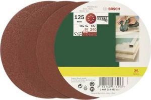 Bosch Papier ścierny ekscentryczny zestaw z rzepem, perforowane 125mm P80-240 - 2607019497 1