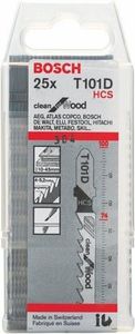 Bosch Bosch HCS jigsaw blade Clean for Wood T101D - 25-pack - 2608633577 - 2608633577 1