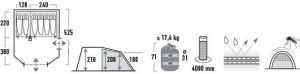Namiot turystyczny High Peak Namiot turystyczny Durban 6P (11812) 3