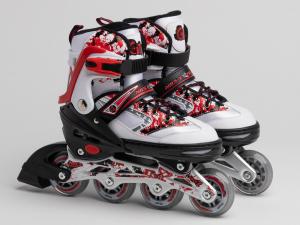 Rolki Nils Extreme Łyżworolki NJ3012 A czerwone r. 30-33 2