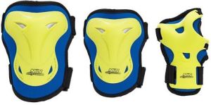 Nils Extreme Zestaw ochraniaczy H716 granatowo-limonkowy r. L 2