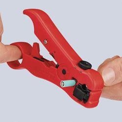 Knipex Narzędzie do ściągania izolacji kabla koncentrycznego i kabla danych 125mm (166006SB) 2