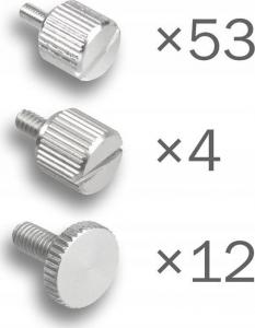 DimasTech DimasTech Benchtable EasyXL Silver ThumbScrews Kit - BT189 2