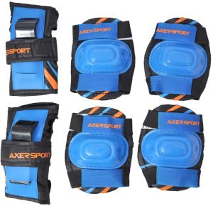 Axer Sport Komplet ochraniaczy niebiesko-czarno-pomarańczowy r. XS (A24584-XS) 1