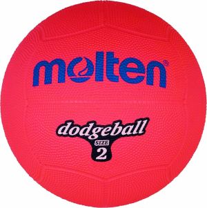 Molten Piłka gumowa Molten DB2-R dodgeball size 2 czerwona 1
