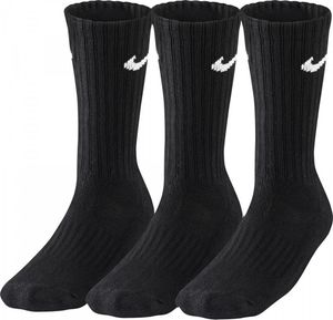 Nike Nike Value Cotton 3Pak skarpety wysokie 001 : Rozmiar - 42 - 46 (SX4508-001) - 10501_163797 1