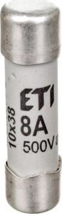 ETI 10X38 GG 8A WKŁADKA TOPIKOWA CYLINDRYCZNA ZWŁOCZNA 500V AC C - 002620006 1