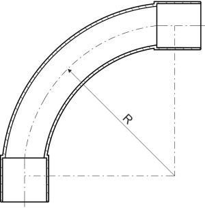 Kopos Kolano czarne 90stopni fi 20mm (4120 HF FB CZARNE) 3