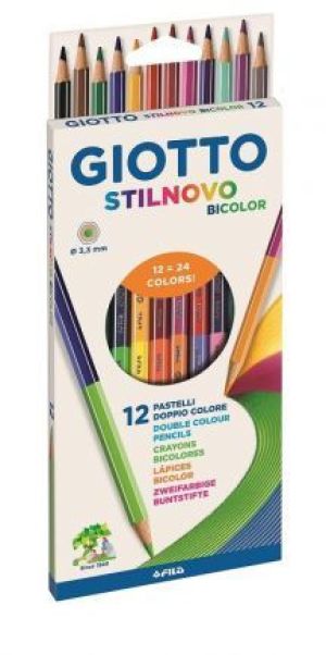 Giotto Kredki Stilnovo dwustronne 18 kolorów (273986) 1