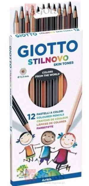 Giotto Kredki Stilnovo Skin Tones 12 kolorów (273984) 1