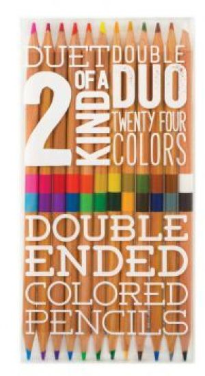 Kolorowe Baloniki Kredki ołówkowe Duet 12=24 kolory (274703) 1