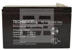 Technocell Akumulator bezobsługowy AGM 7Ah 12V Technocell (7TC) 1