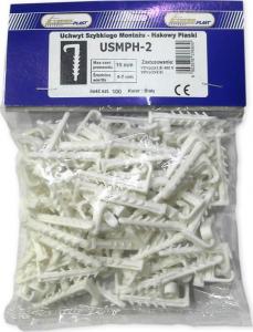 Opatówek Uchwyt montażowy Biały 100 sztuk  (16.8) 2